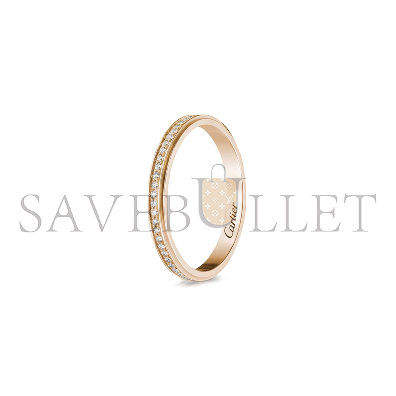 CARTIER CARTIER D'AMOUR WEDDING RING, WIDTH 2.3 MM, PAVED B4093500